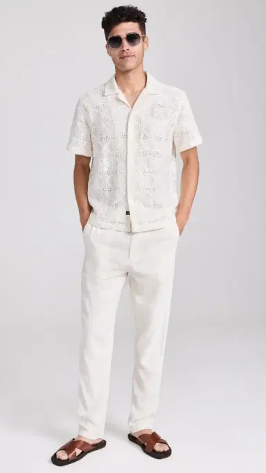 RAILS Callum Drawstring Pants Ecru L | Thumbnail 5