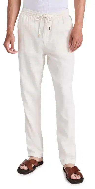RAILS Callum Drawstring Pants Ecru L | Thumbnail 1