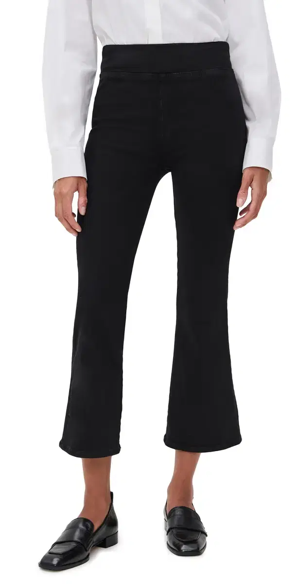 Jetset Crop Mini Boot Jeans Sheen Noir