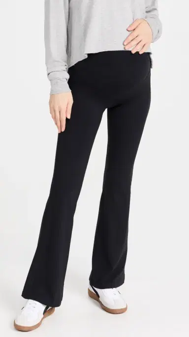 Splits59 Raquel Airweight Maternity Flare Leggings Black S | Thumbnail 2