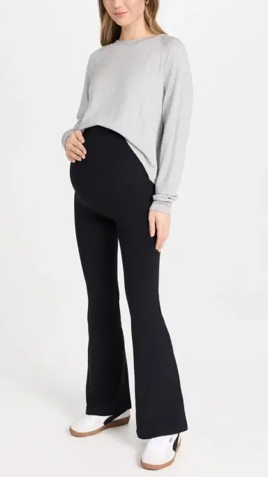 Splits59 Raquel Airweight Maternity Flare Leggings Black S | Thumbnail 5