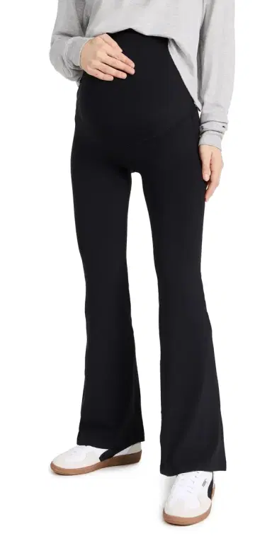Splits59 Raquel Airweight Maternity Flare Leggings Black S | Thumbnail 1