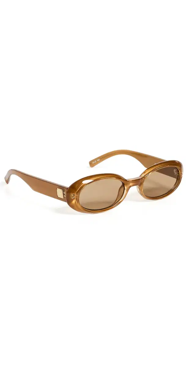 Le Specs Work It Sunglasses Gold Pearl One Size