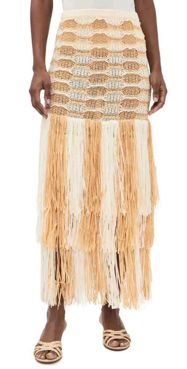 Ulla Johnson Giulietta Fringe Knit kirt Beach