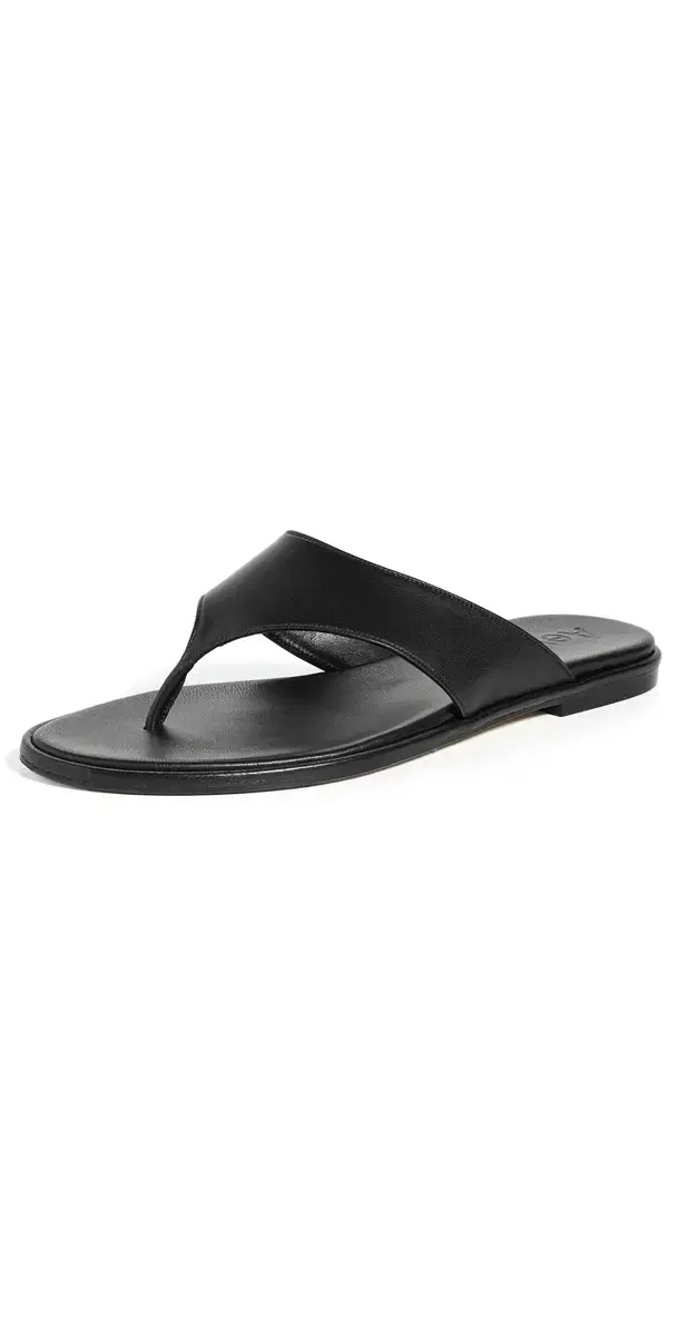 AEYDE Amaya Nappa Leather Sandals Black