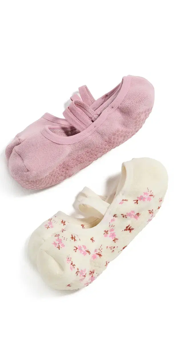 Blossom Grip Socks 2 Pack  Pink One Size