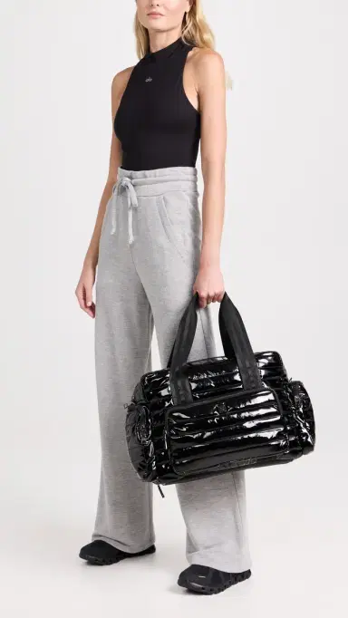 Think Royln Voyager Tote Black Patent | Thumbnail 3