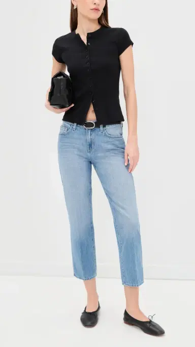 L'Agence Thalina Slouchy Straight Jeans Bellflower | Thumbnail 5 L'Agence Thalina Slouchy Straight Jeans Bellflower | Thumbnail 5