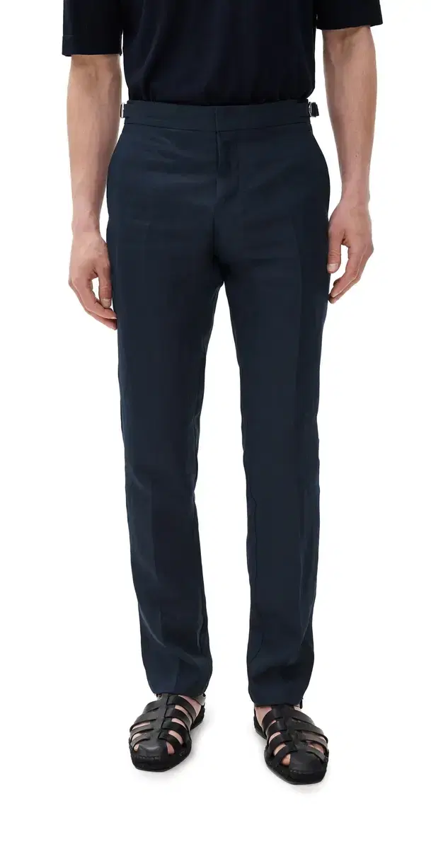 Griffon Italian Linen Pants Night Iris