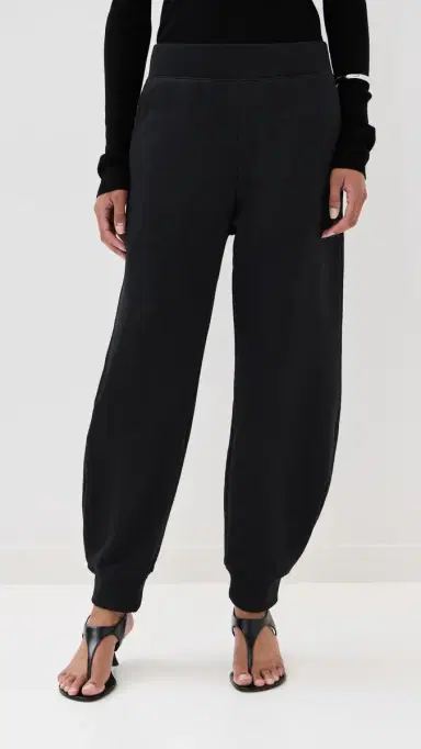Tibi Calder Long Length Sweatpants Black | Thumbnail 2 Tibi Calder Long Length Sweatpants Black | Thumbnail 2
