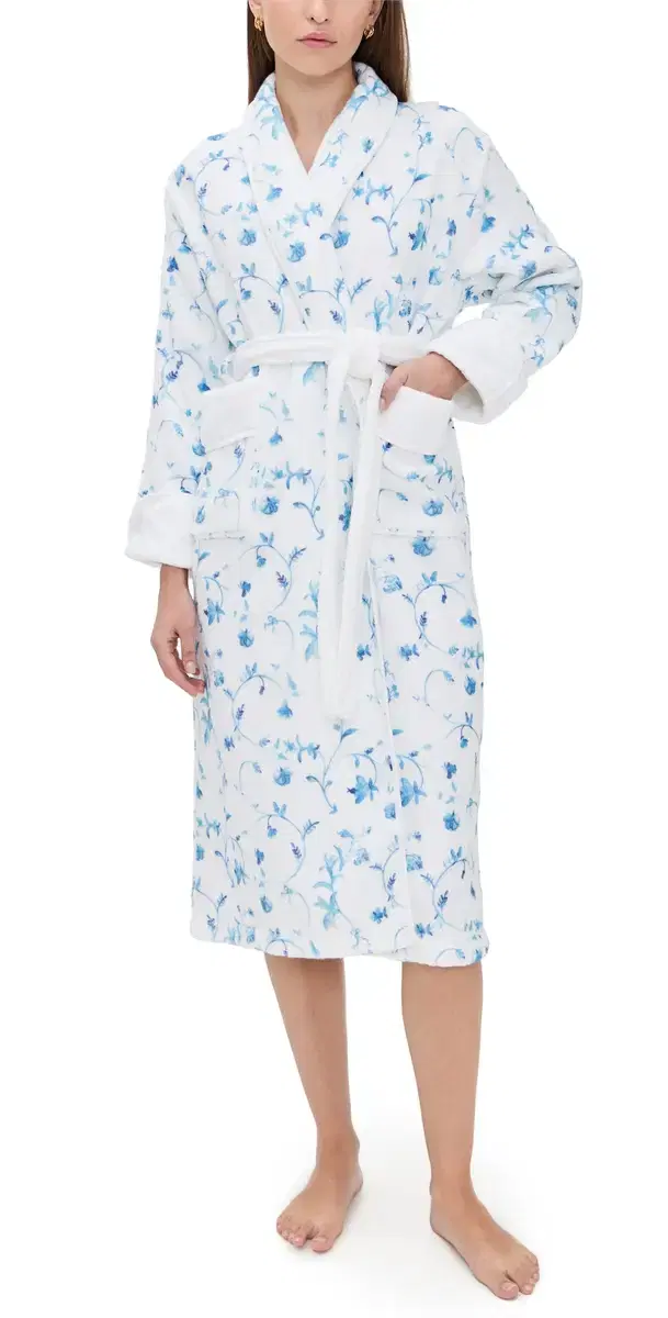 The Hotel Robe Blue Botanical