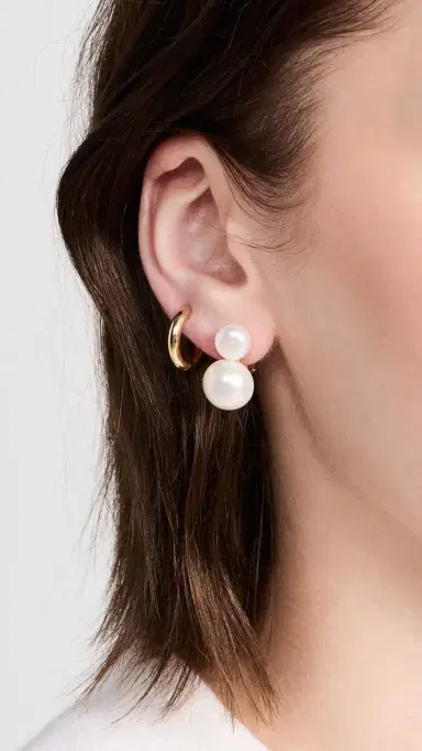 Shashi Bianca Pearl Earrings Pearl | Thumbnail 3 Shashi Bianca Pearl Earrings Pearl | Thumbnail 3