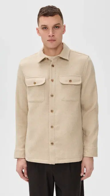 Wax London Lomond Shirt Jacket Natural | Thumbnail 2