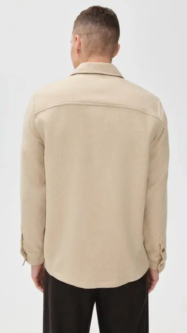 Wax London Lomond Shirt Jacket Natural | Thumbnail 3