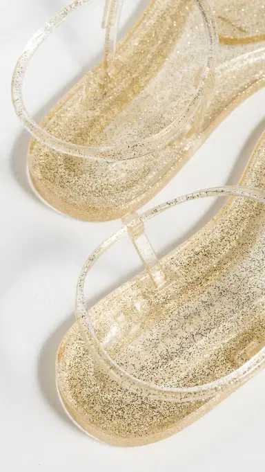 Loeffler Randall Dana Strappy Jelly Sandals Champagne 6 | Thumbnail 6