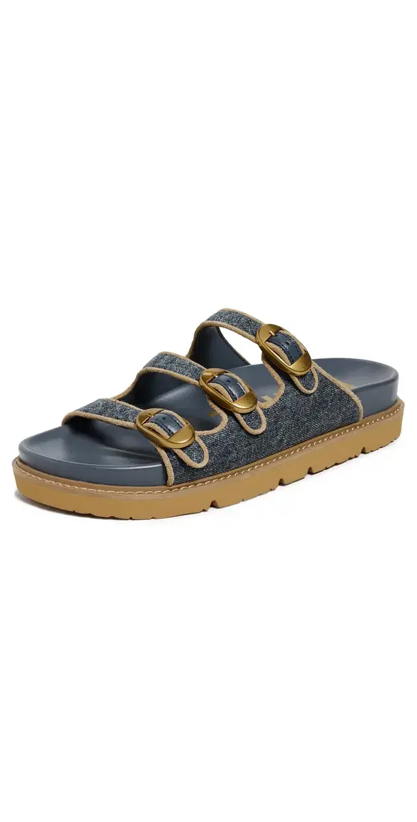 The Kiki Slides Dark Wash Indigo