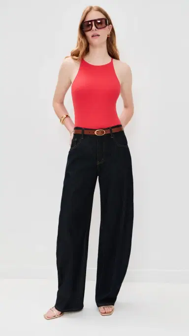 LE BOP Lexi Thong Bodysuit Poppy Red L | Thumbnail 5 LE BOP Lexi Thong Bodysuit Poppy Red L | Thumbnail 5