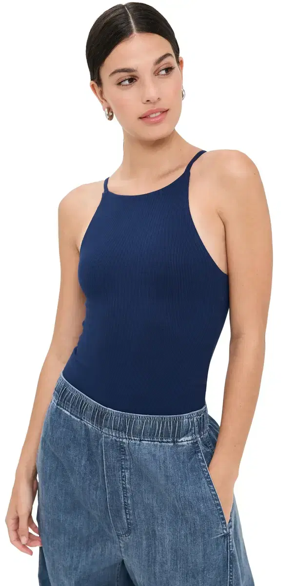 LE BOP exi Thong Bodysuit Navy
