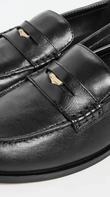 Madewell The Grayson Penny Loafer in Leather True Black | Thumbnail 6
