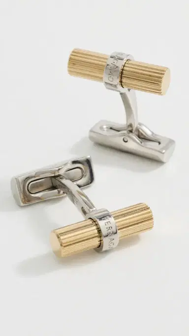 Ferragamo Clink Lighter Cufflinks Gold Tone One Size | Thumbnail 2