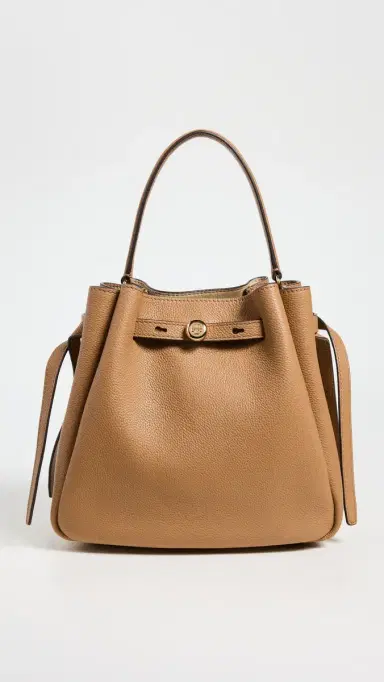 Tory Burch Romy Bucket Bag Tiramisu One Size | Thumbnail 2 Tory Burch Romy Bucket Bag Tiramisu One Size | Thumbnail 2