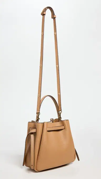 Tory Burch Romy Bucket Bag Tiramisu One Size | Thumbnail 4 Tory Burch Romy Bucket Bag Tiramisu One Size | Thumbnail 4