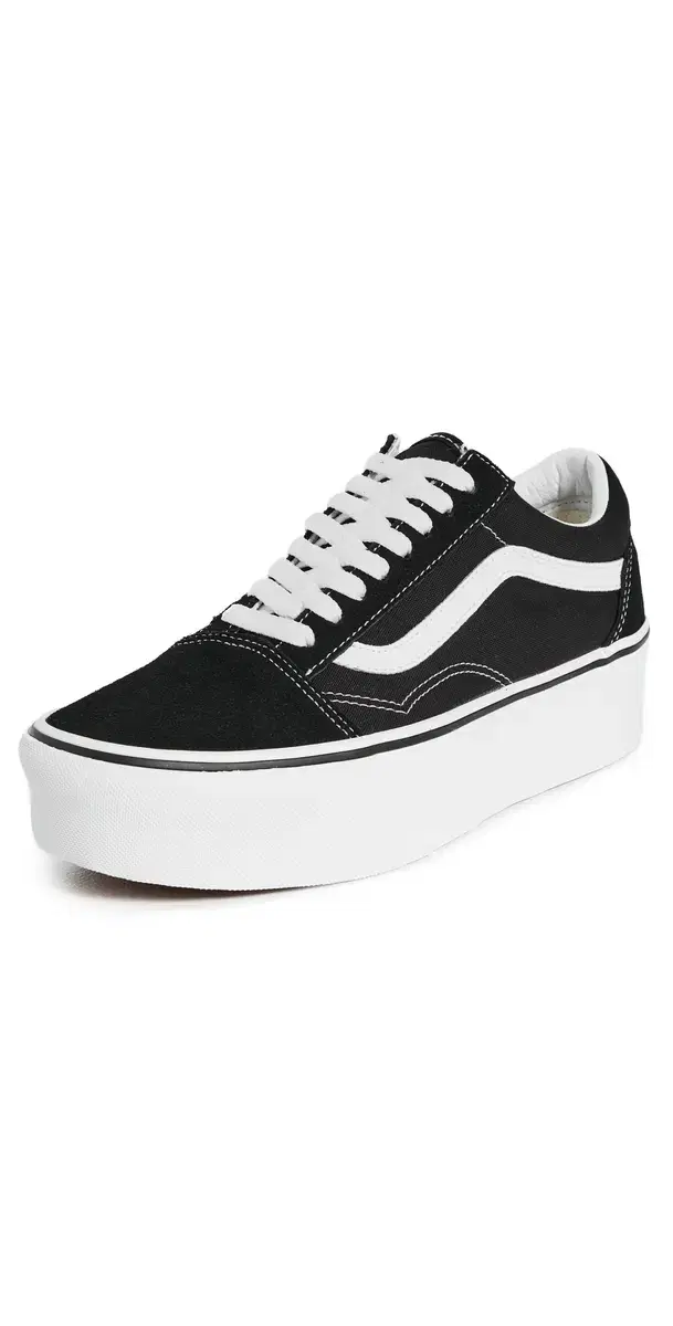 UA Old Skool Stackforms Black/True White M 13