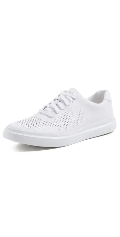 Cole Haan Grandpro Rally Laser Cut Sneakers White | Thumbnail 1