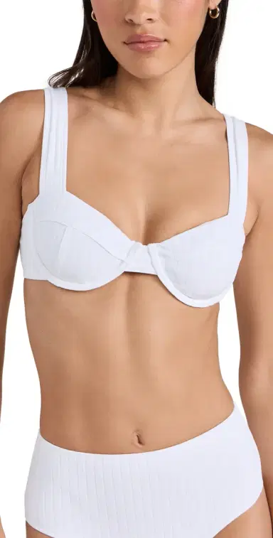 Solid & Striped The Lilo Bikini Top Marshmallow M | Thumbnail 1