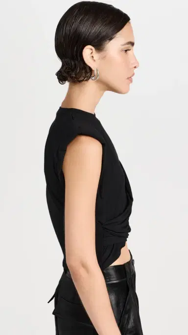 Simkhai Estelle Top Black L | Thumbnail 4