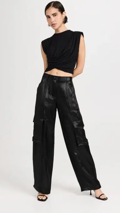 Simkhai Estelle Top Black L | Thumbnail 5