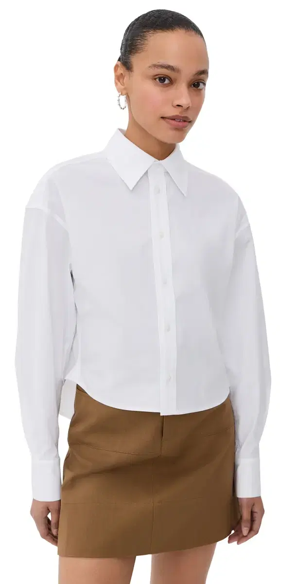 Tegan Button Down White