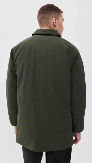 Barbour Wadded Lorden Showerproof Mac Coat Olive | Thumbnail 3 Barbour Wadded Lorden Showerproof Mac Coat Olive | Thumbnail 3