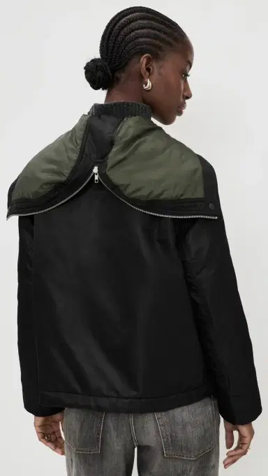HOMMEGIRLS Nylon Bomber Jacket Black | Thumbnail 3 HOMMEGIRLS Nylon Bomber Jacket Black | Thumbnail 3