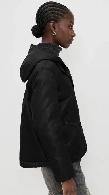 HOMMEGIRLS Nylon Bomber Jacket Black | Thumbnail 4 HOMMEGIRLS Nylon Bomber Jacket Black | Thumbnail 4
