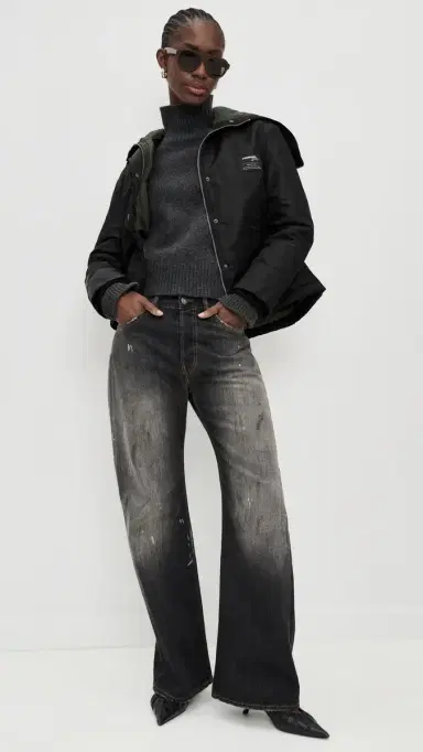 HOMMEGIRLS Nylon Bomber Jacket Black | Thumbnail 5 HOMMEGIRLS Nylon Bomber Jacket Black | Thumbnail 5