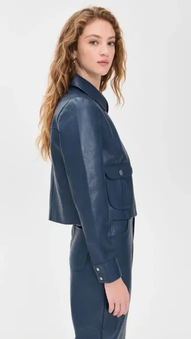 LE BOP Harper Faux Leather Jacket | Thumbnail 4