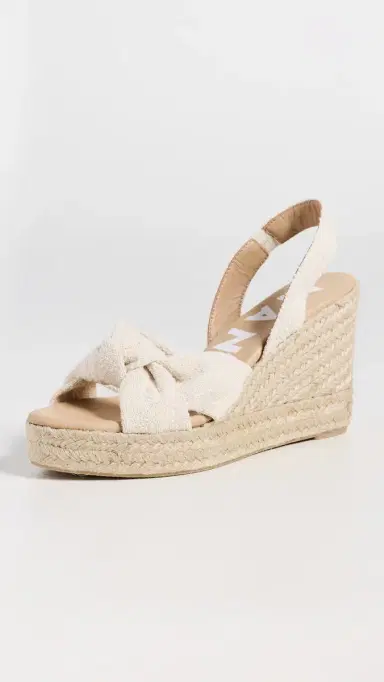 MANEBI Wedge Knot Espadrilles Natural 40 | Thumbnail 2