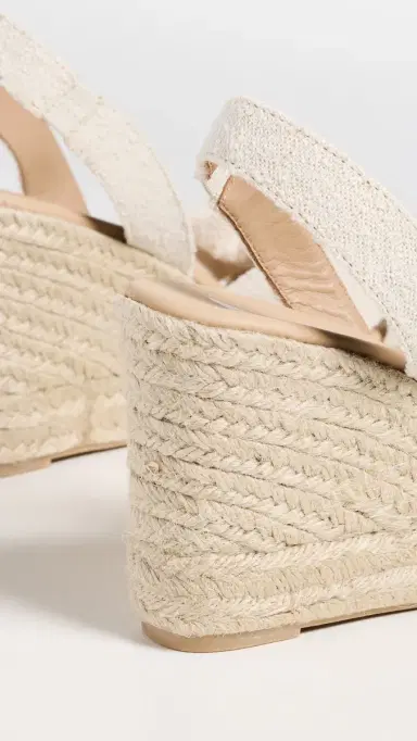 MANEBI Wedge Knot Espadrilles Natural 40 | Thumbnail 4