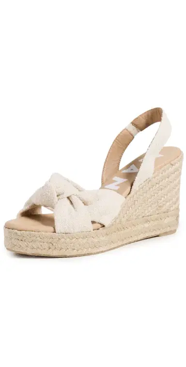 MANEBI Wedge Knot Espadrilles Natural 40 | Thumbnail 1