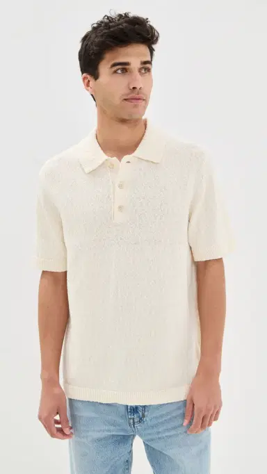 NN07 Randy Boucle Knit Polo | Thumbnail 2 NN07 Randy Boucle Knit Polo | Thumbnail 2