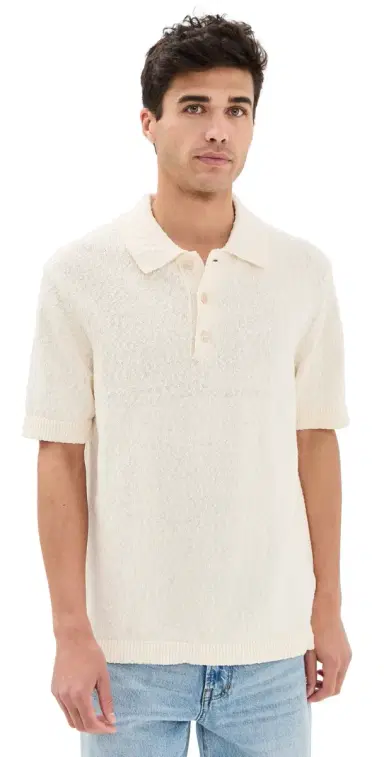 NN07 Randy Boucle Knit Polo | Thumbnail 1 NN07 Randy Boucle Knit Polo | Thumbnail 1