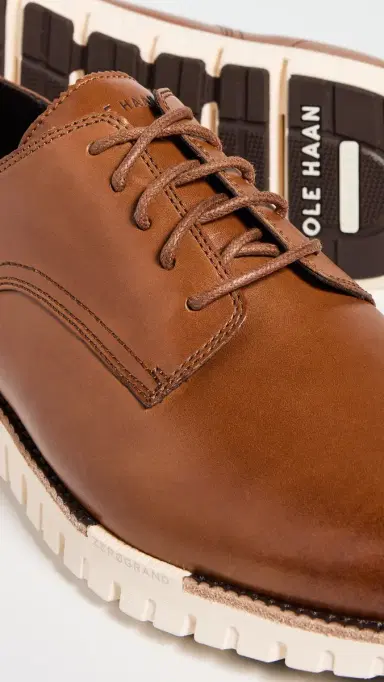 Cole Haan Zergrand Remastered Plain Toe Oxford Sneakers Ch British Tan/ | Thumbnail 5