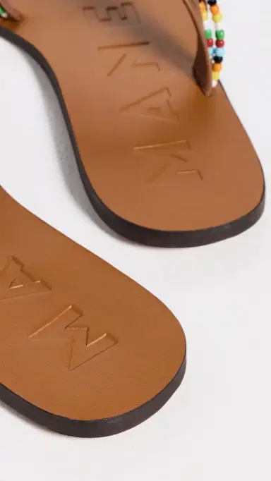 MANEBI Leather Sandals Tan 39 | Thumbnail 4