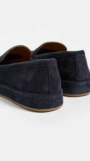Allen Edmonds Brody Suede Slip Ons Navy 12 | Thumbnail 3