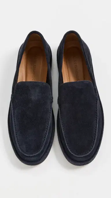 Allen Edmonds Brody Suede Slip Ons Navy 12 | Thumbnail 4