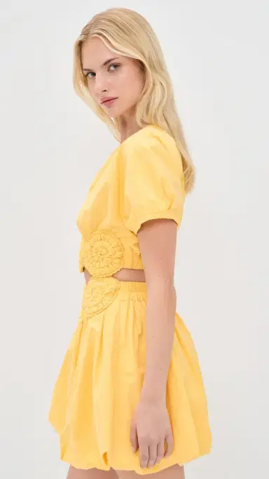 Elexiay Amara Top Yellow | Thumbnail 4
