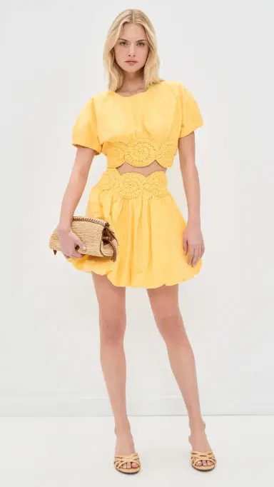 Elexiay Amara Top Yellow | Thumbnail 5