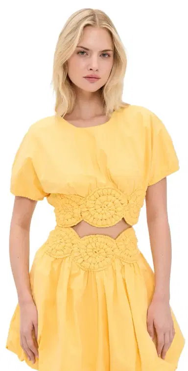 Elexiay Amara Top Yellow | Thumbnail 1