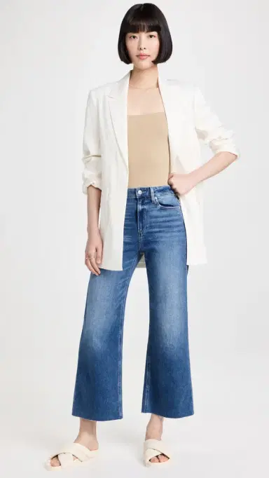 PAIGE Anessa Raw Cuff Jeans Rock Show Distressed 29 | Thumbnail 5